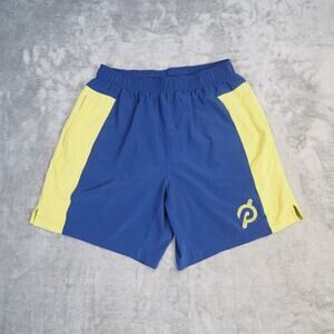 Peloton x Fourlaps Athletic Shorts Men's Size M Blue Training Workout RE-UP